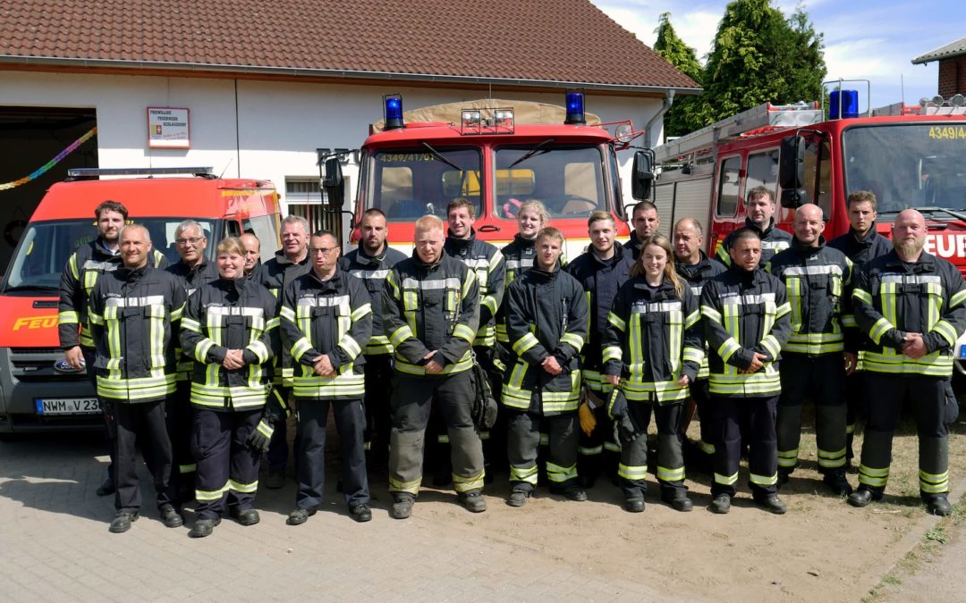 Unterstützung der Freiwilligen Feuerwehr Schlagsdorf